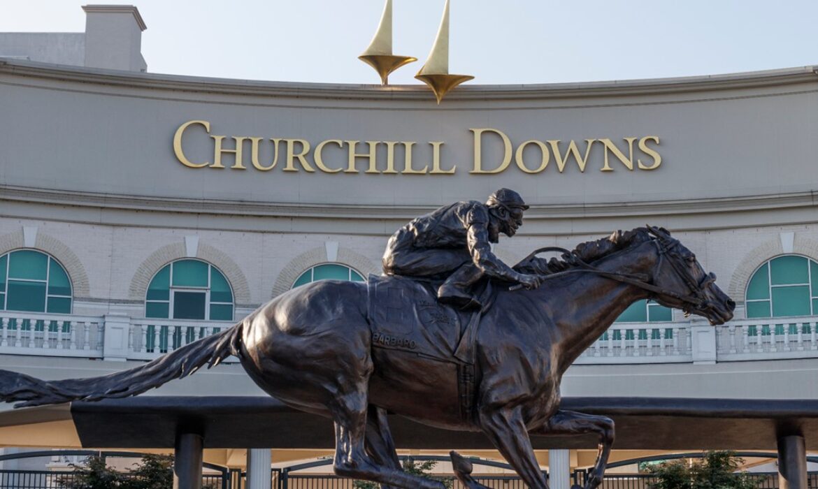 Front of Churchill Downs ahead of the 150th Kentucky Derby