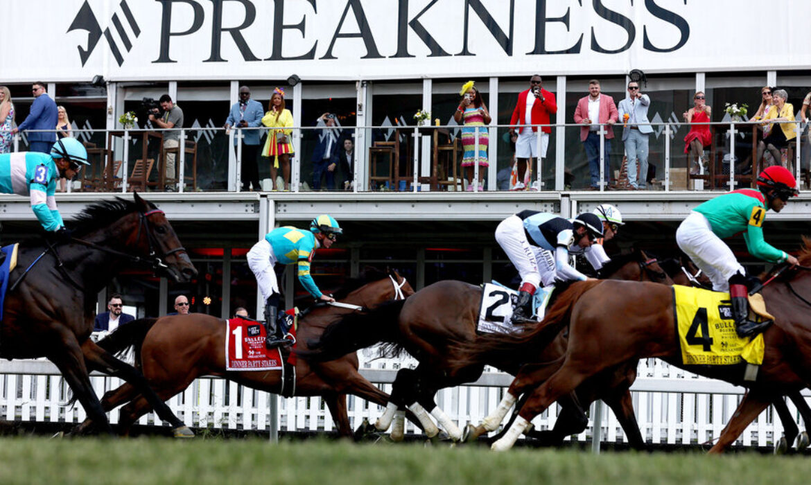 Preakness race at Pimlico