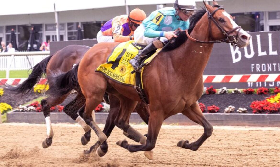 Pyreness racing at Churchill Downs