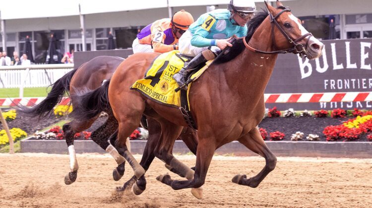 Pyreness racing at Churchill Downs