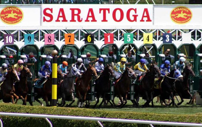 Horse racing at Saratoga in New York