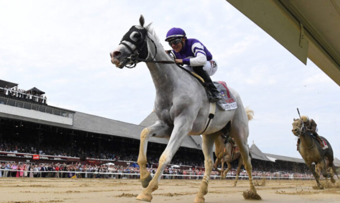 Arthur's Ride winning the Whitney Stakes at Saratoga