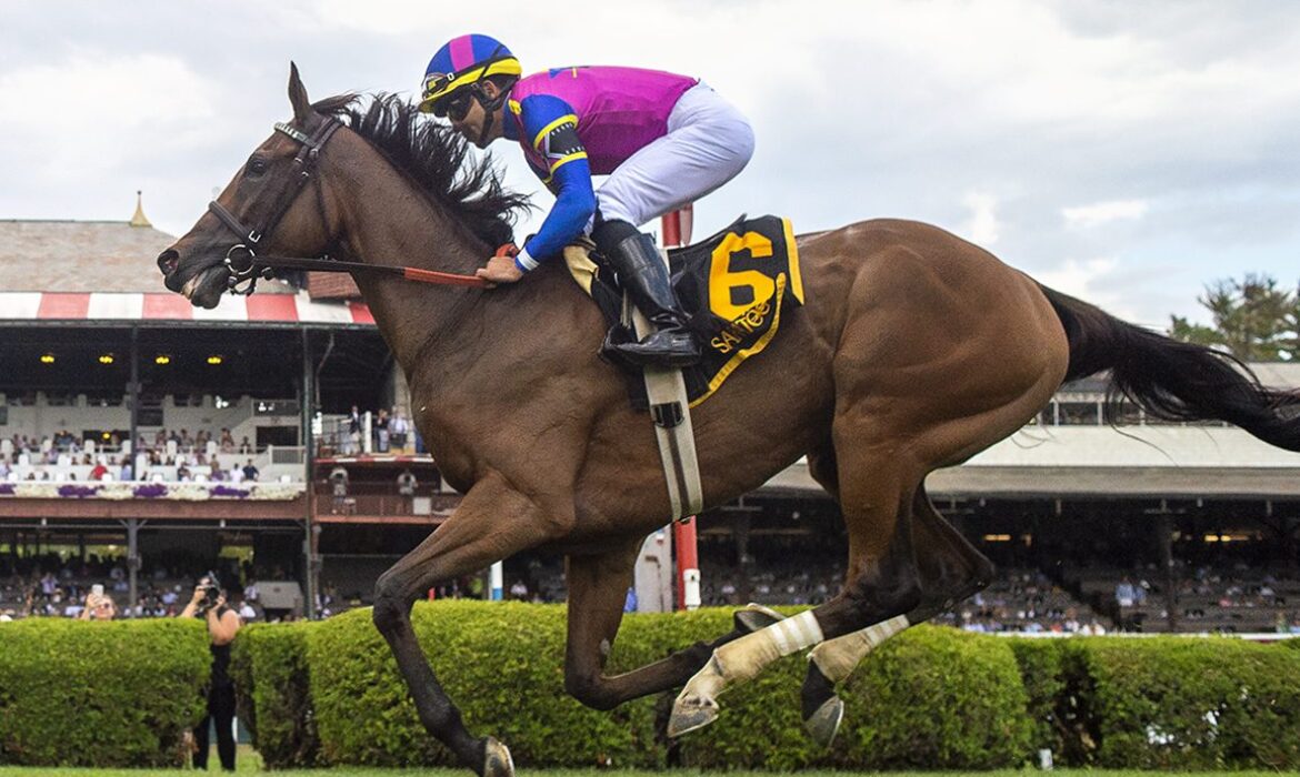 War Like Goddess winning at Churchill Downs