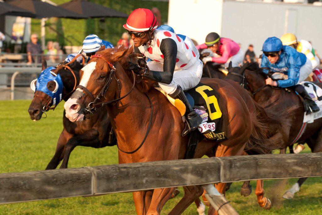 Win For The Money winning the 2024 Woodbine Mile