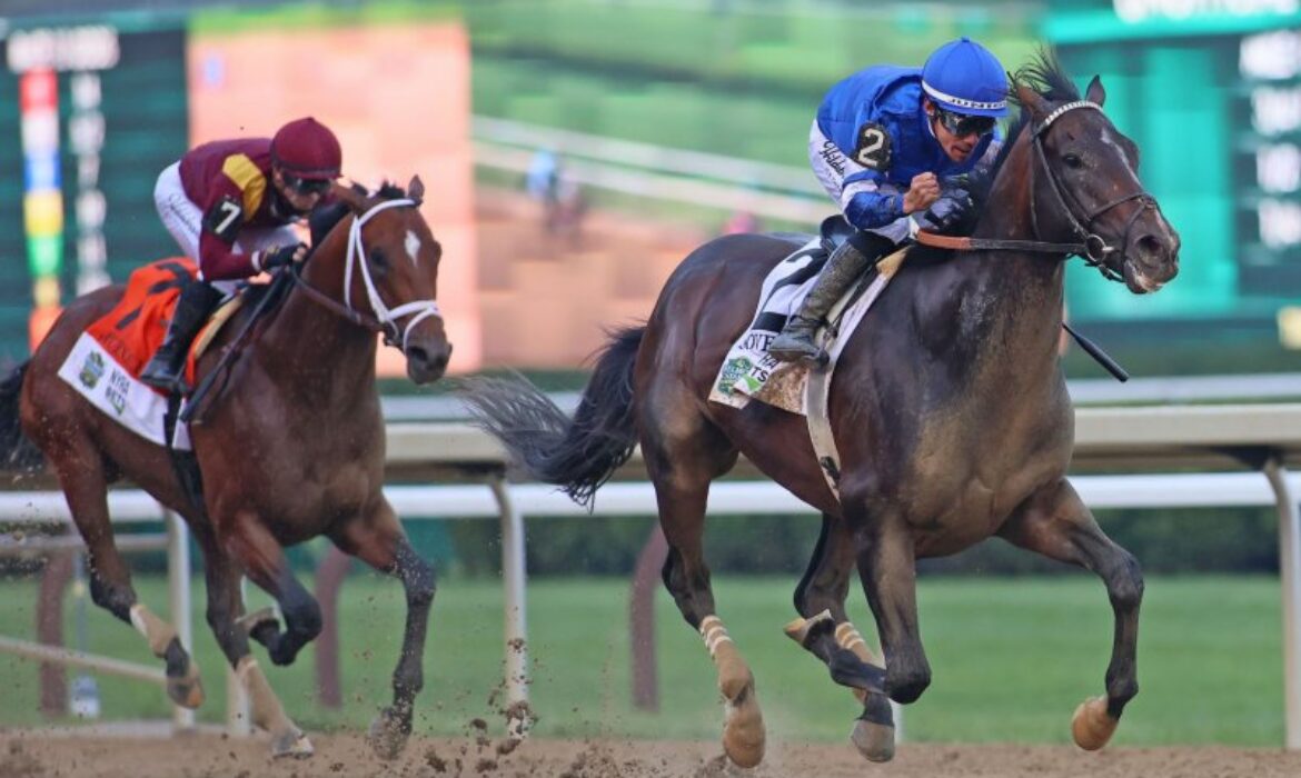 Sovereignty wins the 157th Belmont Stakes