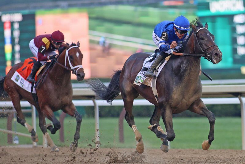 Sovereignty wins the 157th Belmont Stakes